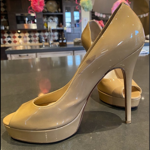 Jimmy Choo Patent Leather Platform Heels - Picture 4 of 13